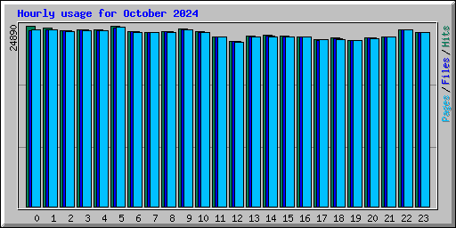 Hourly usage for October 2024